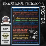 Educational Philosophy Poster