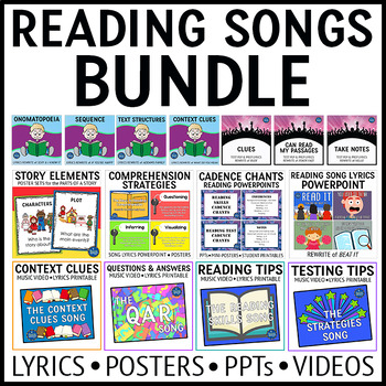 Preview of Reading Songs Bundle