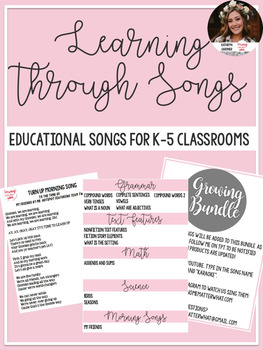 Preview of Educational Songs K-5