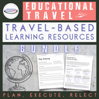 Preview of Educational Travel Project Based Learning Bundle {Printable and Digital}