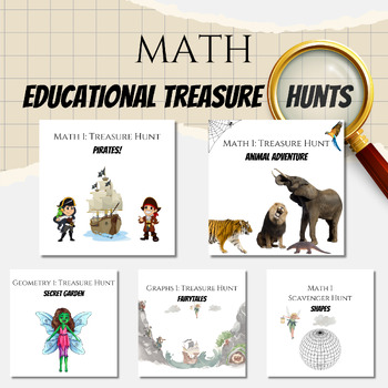 Preview of Educational Treasure Hunts to Practice Beginner Math Concepts