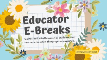 Preview of Educator E-Break #1 The Sound of Silence