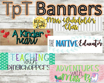 Educator And Teacher Logo And Banner Packages For Instagram Tpt And More