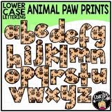 Educlips Signature Safari LOWER CASE Letters - Animal Paw 