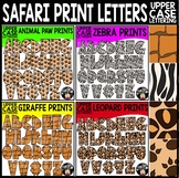 Educlips Signature Safari UPPER CASE Letters Clip Art Set 