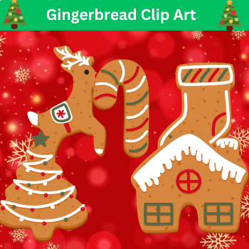 Preview of Educlips clipart christmas | Gingerbread Clip Art, Christmas Clip Art Graphic