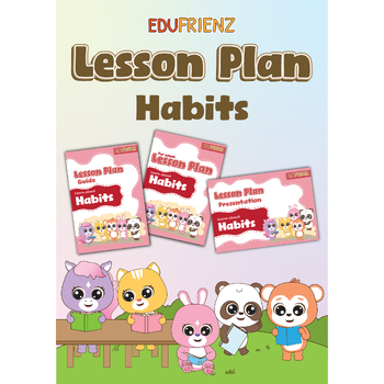 Preview of Edufrienz Social-Emotional Learning Lesson Plan Habits Digital Workbook