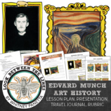 Edvard Munch Art History Activity for Elementary Art, Midd