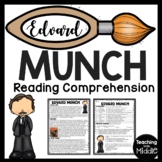 Artist Edvard Munch Reading Comprehension Worksheet for Ar