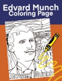Edvard Munch Coloring Page