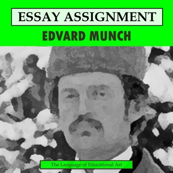 Preview of Edvard Munch Research Organizer & Paper Assignment — Art History — CCSS Rubric
