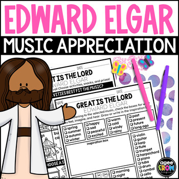 Preview of Edward Elgar Easter Sacred Classical Music Activities