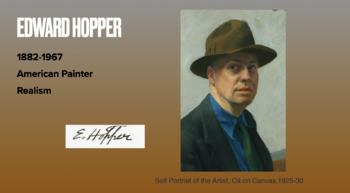 Preview of Edward Hopper Biography PPT