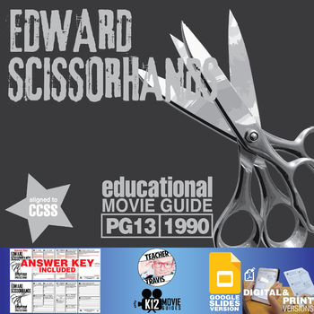 Preview of Edward Scissorhands Movie Guide | Questions | Worksheet | Google (PG13 - 1990)