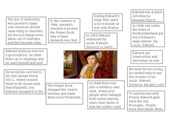 Preview of Edward VI Information Sheet