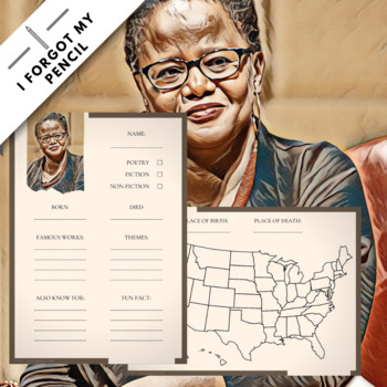 Preview of Edwidge Danticat · U.S. Authors · Research Template