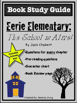 Preview of Eerie Elementary: The School is Alive! (Book #1 Study Guide)