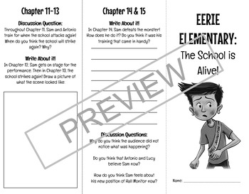 Preview of Eerie Elementary: The School is Alive Comprehension Booklet