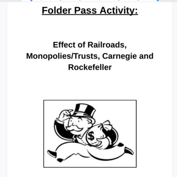Preview of Effect of Railroads, Monopolies/Trusts, Carnegie and Rockefeller