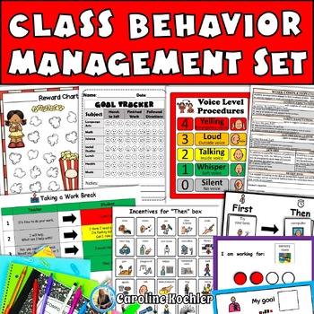 Preview of Behavior Management Classroom Whole Class Behaviour Intervention Chart Sheet