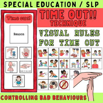 Preview of Effective Behavior Management System for Autism | Visual Time-Out Rules for SPED