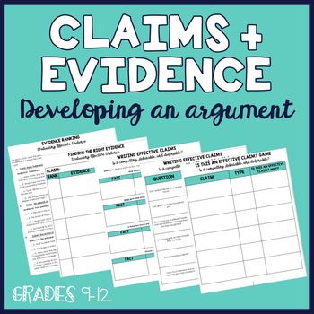 Preview of Effective Claims + Evidence Resources