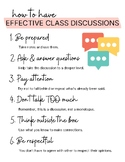 Effective Classroom Discussions POSTER