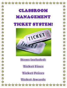 Preview of Effective Classroom Management Ticket System!