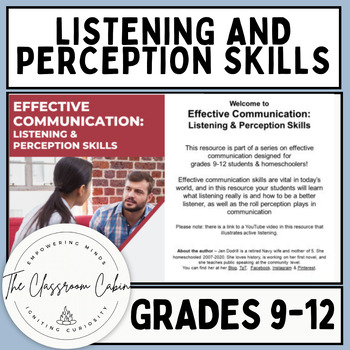 Preview of Effective Communication: Listening and Perception Skills for Grades 9-12