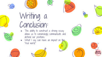 Preview of Effective Conclusions: Essay Writing