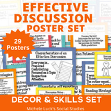 Effective Discussion Classroom Poster Set for Bulletin Boa