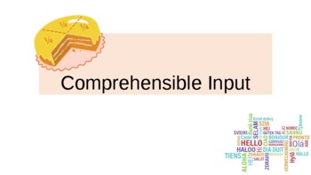 Preview of Effective Instructional Practice: Comprehensible Input theory by Krashen PD