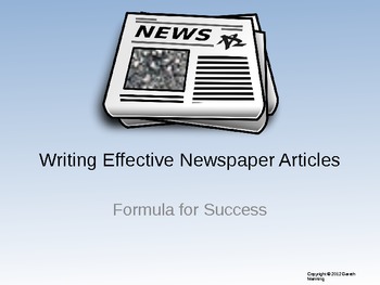 Preview of Effective Newspaper Article Writing Formula