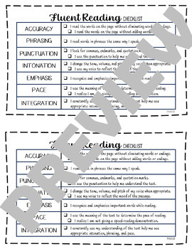 Fluency Factors & Effective Readers Parent Handout / Resource CONFERENCES