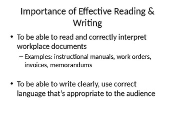 assignment on effective reading