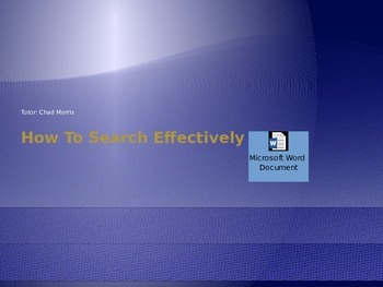 Preview of Effective Searching