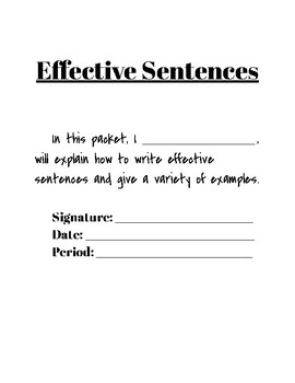 Effective Sentence