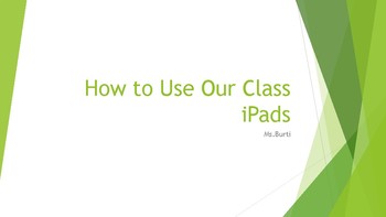 Preview of Effective Use of iPads