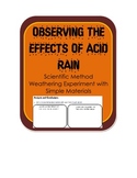 Effects of Acid Rain on pennies & chalk Experiment/Activit