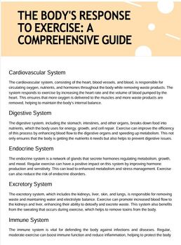 Preview of Effects of Sports on they Major systems of the body- A review