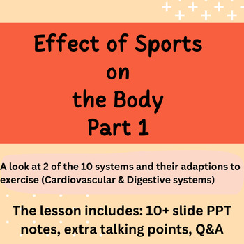 Preview of Effects of sport on the body- Part 1