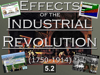 Preview of Effects of the Industrial Revolution Powerpoint & Notes (5.2)