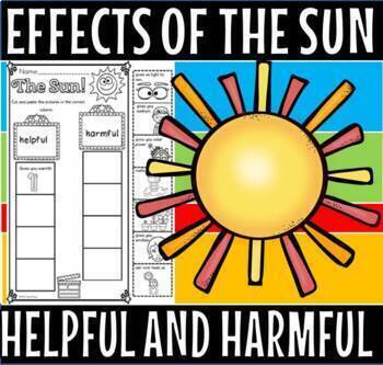 Preview of Effects of the sun powerpoint and worksheets