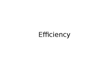 Preview of Efficiency of a Device (NGSS HS-PS3-3 Energy)