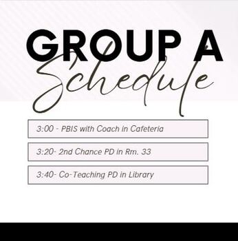 Preview of Efficient Group Rotation Schedule: Streamline Your Classroom or Faculty Meetings