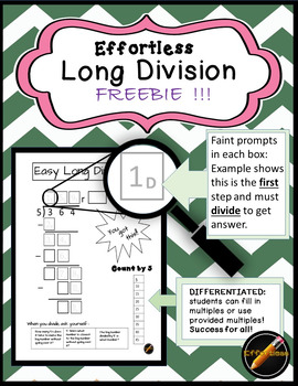 Preview of Effortless Long Division Freebie