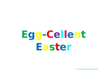 Preview of Egg-Cellent Easter Sign