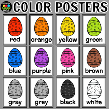 Preview of Egg Color Identification Posters