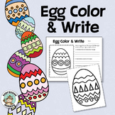 Egg Color & Write • Easy Art Lesson and Writing Activity •