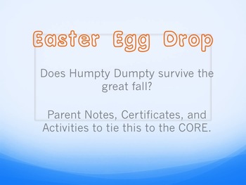 Preview of Egg Drop Activity